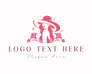 Luxury - Woman Fashion Hat logo design