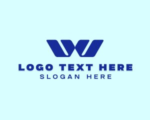 Financial - Digital Marketing Letter W logo design