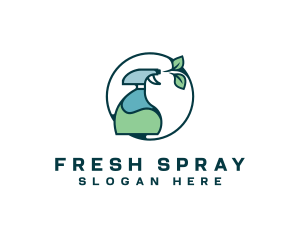 Spray - Disinfectant Organic Spray logo design