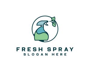 Disinfectant Organic Spray logo design