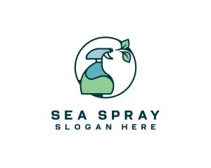 Disinfectant Organic Spray logo design