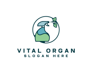 Disinfectant Organic Spray logo design