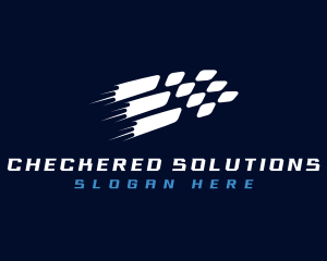 Checkered - Automotive Race Flag logo design