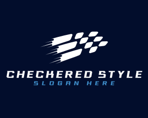 Checkered - Automotive Race Flag logo design