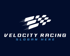 Automotive Race Flag logo design