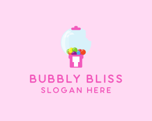 Bubblegum Bite Machine logo design