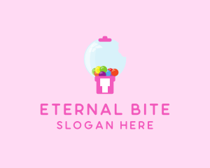 Bubblegum Bite Machine logo design