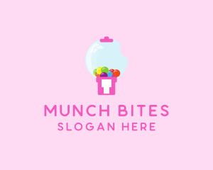 Bubblegum Bite Machine logo design