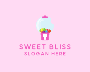 Bubblegum Bite Machine logo design