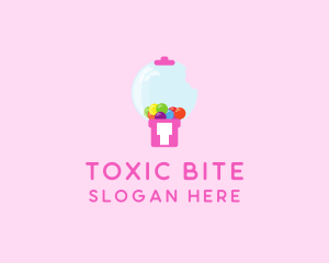 Bubblegum Bite Machine logo design