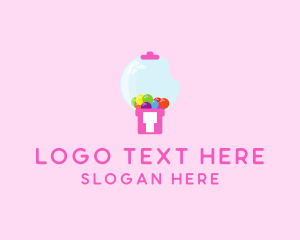 Candy - Bubblegum Bite Machine logo design