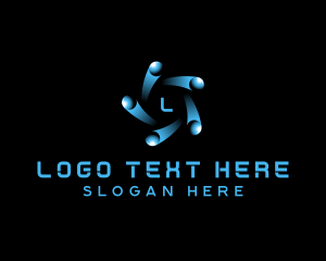 Artificial Intelligence - Cyber Artificial Intelligence logo design