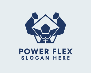 Physical Muscle Exercise  logo design