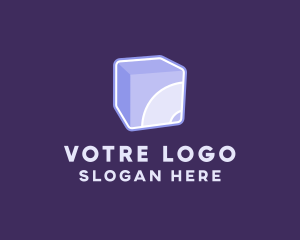 3D Purple Cube Technology Logo