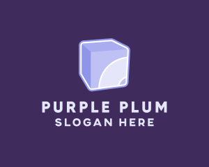 Purple - 3D Purple Cube Technology logo design
