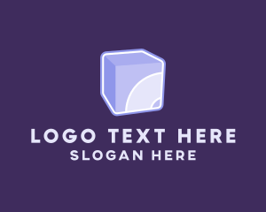 3D Purple Cube Technology Logo