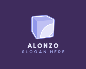 3D Purple Cube Technology logo design