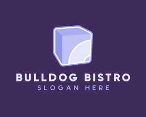 3D Purple Cube Technology logo design