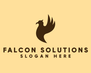 Wild Falcon Bird logo design