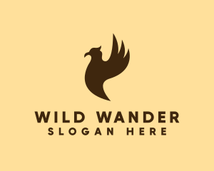 Wild Falcon Bird logo design