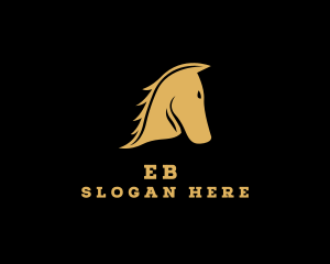 Gold - Horse Rodeo Ranch logo design