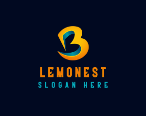Website - Digital Creative Agency Letter B logo design
