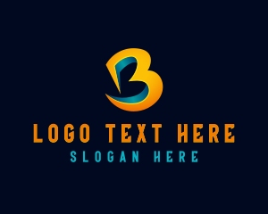 Creative - Digital Creative Agency Letter B logo design