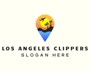 Location Pin Vacation Logo