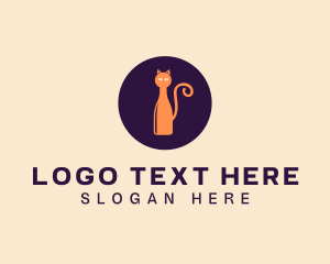 Wine Bottle - Wine Bottle Cat logo design