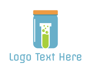Science - Blue Jar Lab logo design