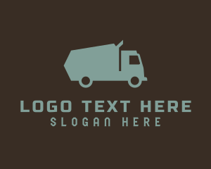 Vehicle - Dump Truck Transportation logo design