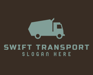 Dump Truck Transportation logo design