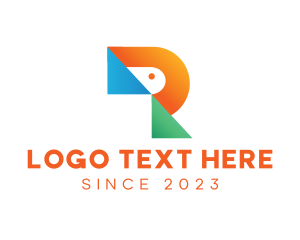 Marketer - Colorful Industrial R logo design