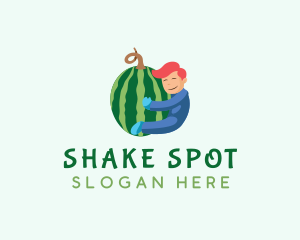 Shake - Fruit Watermelon Boy logo design