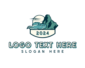 Seaside Mountain Travel logo design