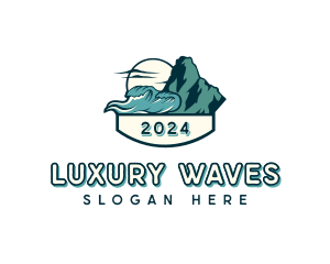 Seaside Mountain Travel logo design