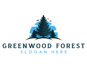 Pine Tree Nature logo design