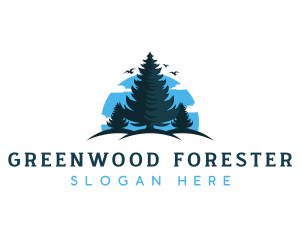 Pine Tree Nature logo design