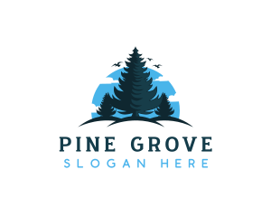 Pine Tree Nature logo design