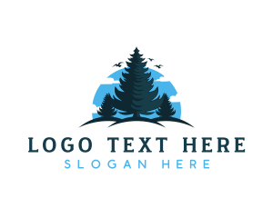 Forestry - Pine Tree Nature logo design