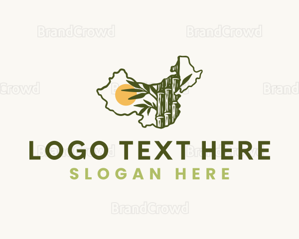 Chinese Bamboo Plant Logo