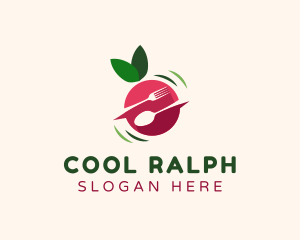 Food - Fruit Food Utensils logo design