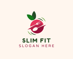 Diet - Fruit Food Utensils logo design