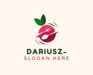 Fruit Food Utensils logo design