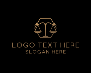 Scales Of Justice - Law Firm Scale logo design