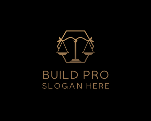Scales Of Justice - Law Firm Scale logo design