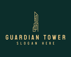 Skyscraper Tower Building logo design