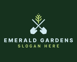 Lawn Shovel Landscaping logo design