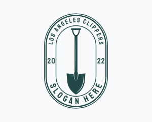 Gardener Shovel Tool Logo
