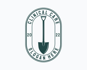 Gardener Shovel Tool logo design